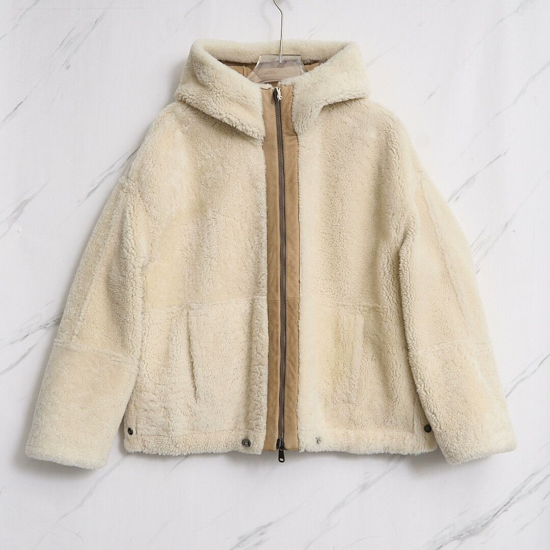 Brunello Cucinelli Brunello Cucinelli Women's Shearling Hooded Coat Size S / US 4 / IT 40 - 4 Thumbnail