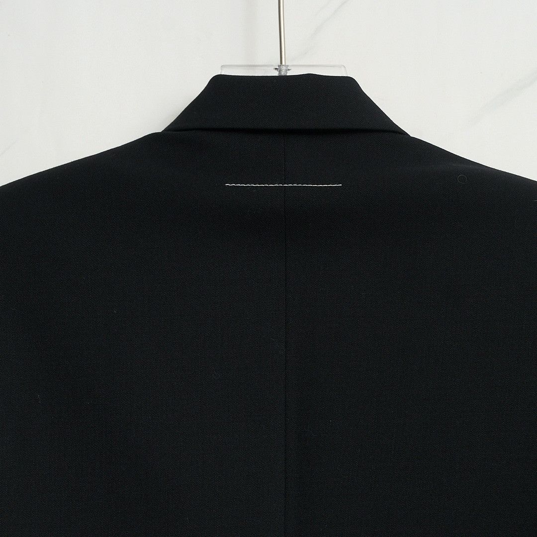 MM6 MM6 Women's Solid Padded-Shoulder Blazer Size S / US 4 / IT 40 - 5 Thumbnail