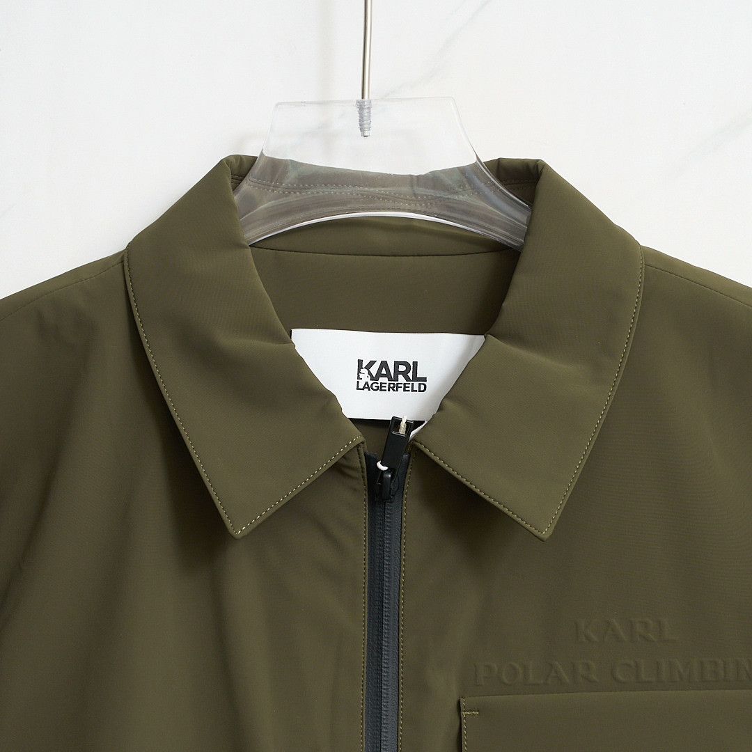 Karl Lagerfeld Karl Lagerfeld Men's Badge Collar Jacket Size US M / EU 48-50 / 2 - 2 Thumbnail