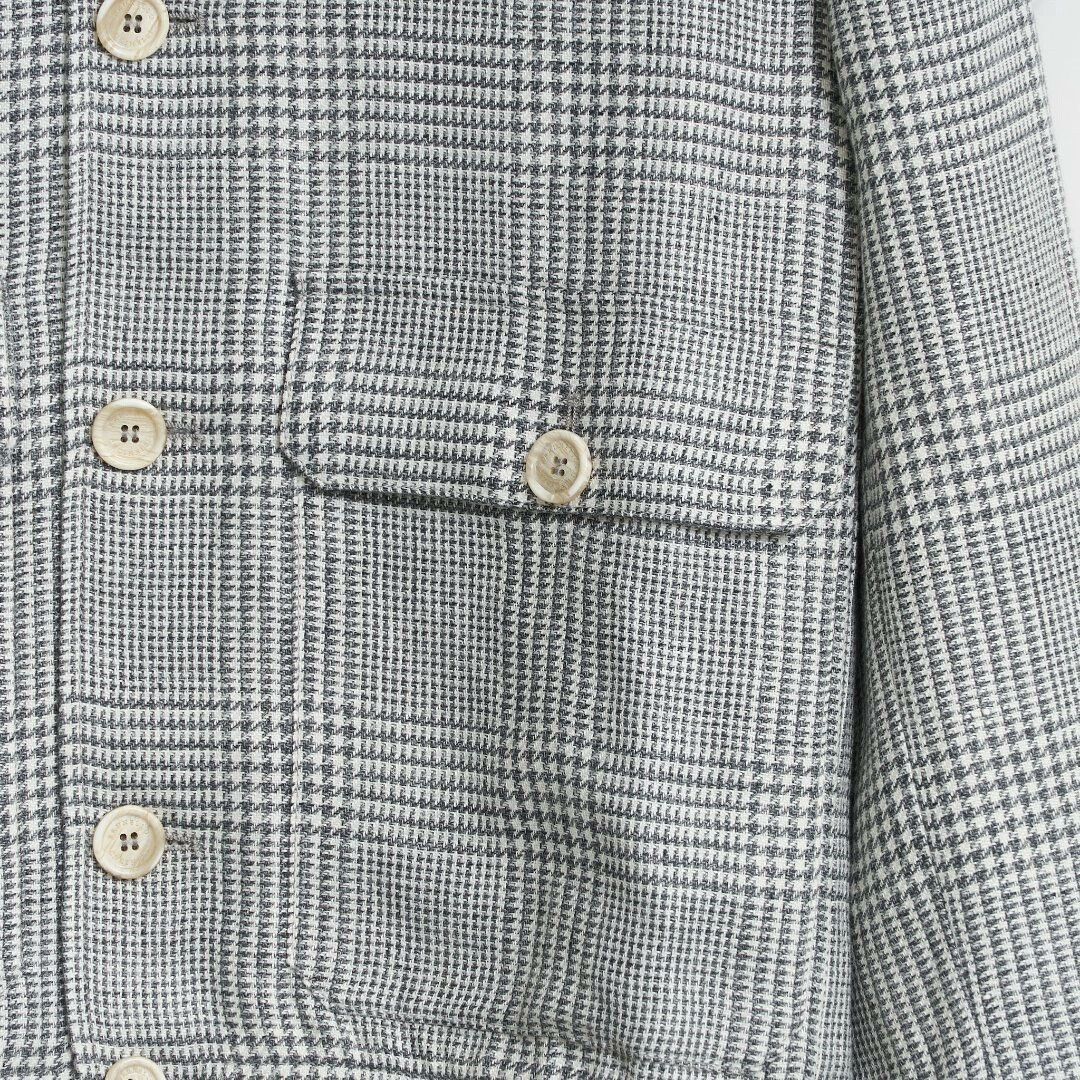 Brunello Cucinelli Brunello Cucinelli Men's Houndstooth Stand Collar Jacket Size US M / EU 48-50 / 2 - 3 Thumbnail