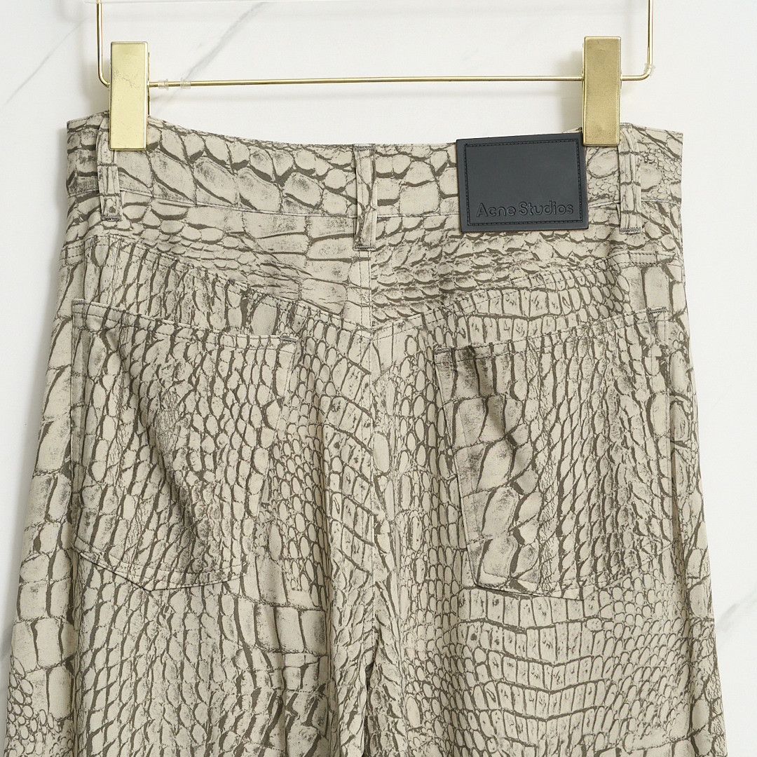Acne Studios Acne Studios Unisex Crocodile Print Casual Pants Size US 34 / EU 50 - 4 Thumbnail