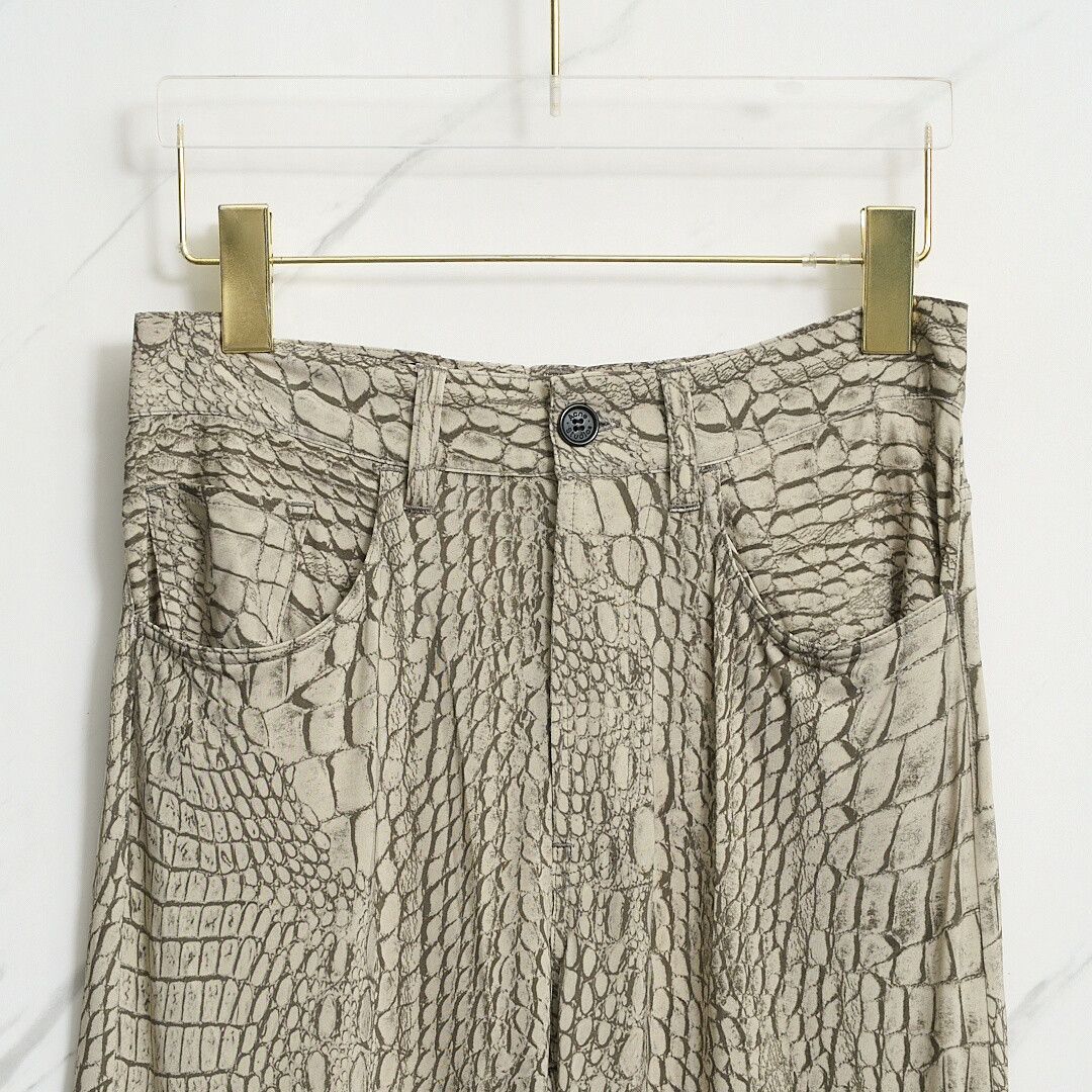 Acne Studios Acne Studios Unisex Crocodile Print Casual Pants Size US 34 / EU 50 - 2 Thumbnail