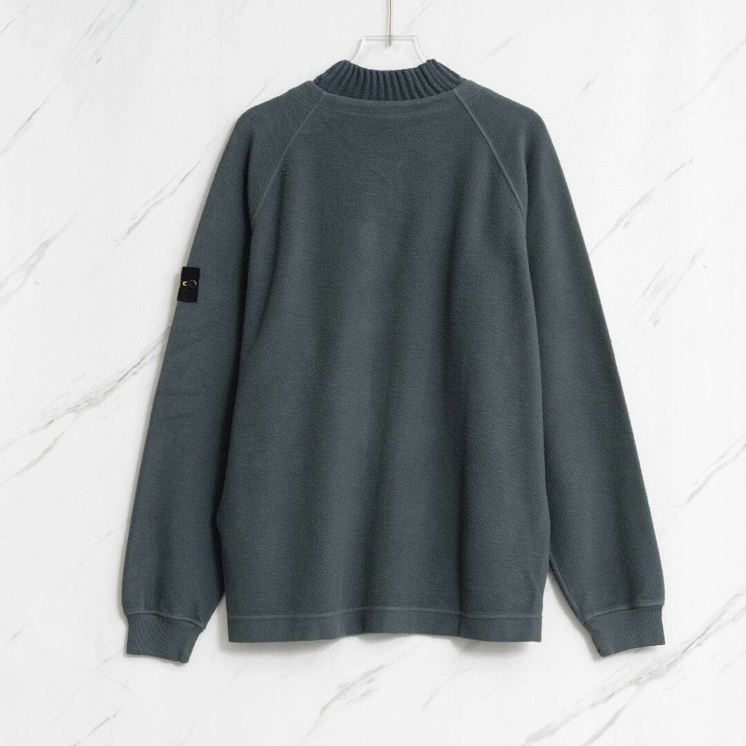 Stone Island Stone Island Men's Fleece Raglan Sweatshirt Size US L / EU 52-54 / 3 - 5 Thumbnail