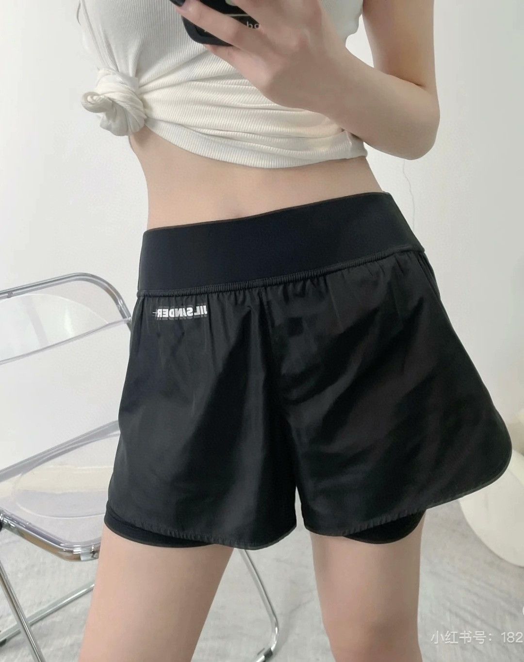 Jil Sander Jil Sander Women's Printed Double-Layer Shorts Size 24" / US 00 / IT 34 - 9 Thumbnail