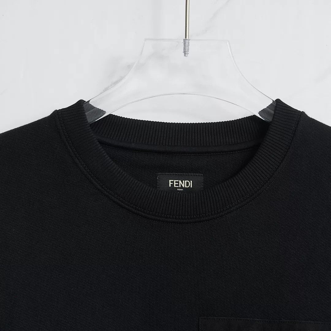 Fendi Fendi Men's Pocket Zip Sweatshirt Size US M / EU 48-50 / 2 - 2 Thumbnail