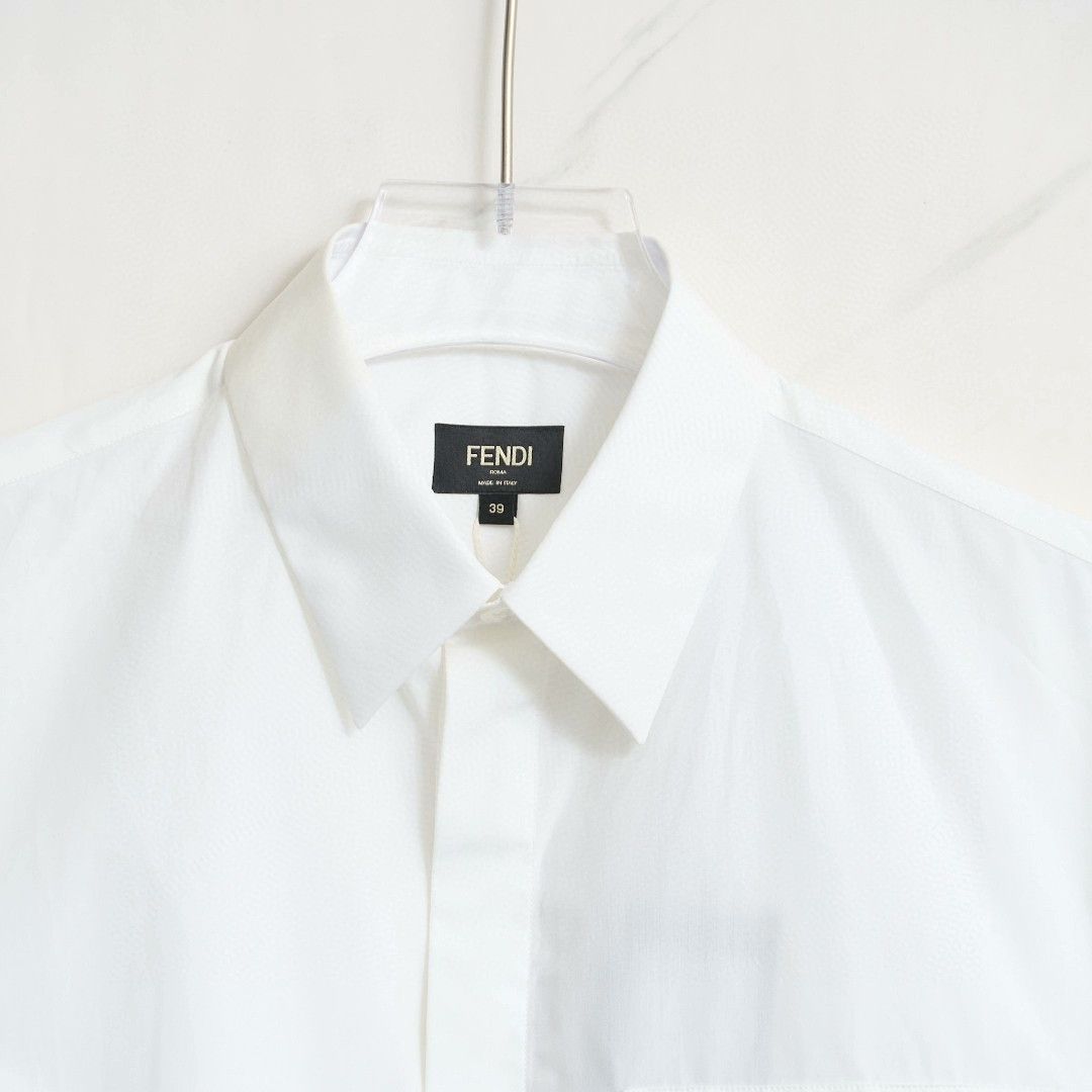 Fendi Fendi Unisex Pocket Zip Shirt Size US XXS / EU 40 - 2 Thumbnail