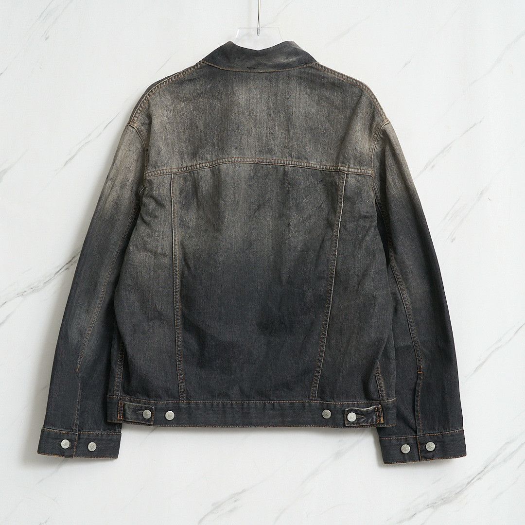 Acne Studios Acne Studios Men's Vintage Splatter Denim Jacket Size US S / EU 44-46 / 1 - 4 Thumbnail