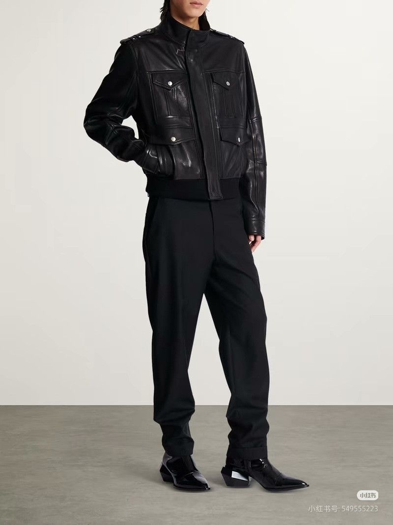 Balmain Balmain Men's Multi-Pocket Moto Leather Jacket Size US M / EU 48-50 / 2 - 7 Thumbnail