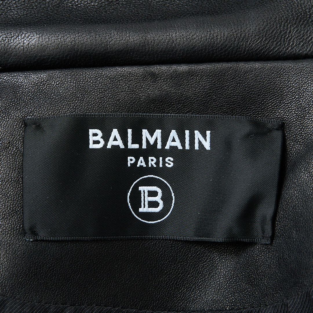Balmain Balmain Men's Multi-Pocket Moto Leather Jacket Size US M / EU 48-50 / 2 - 5 Thumbnail