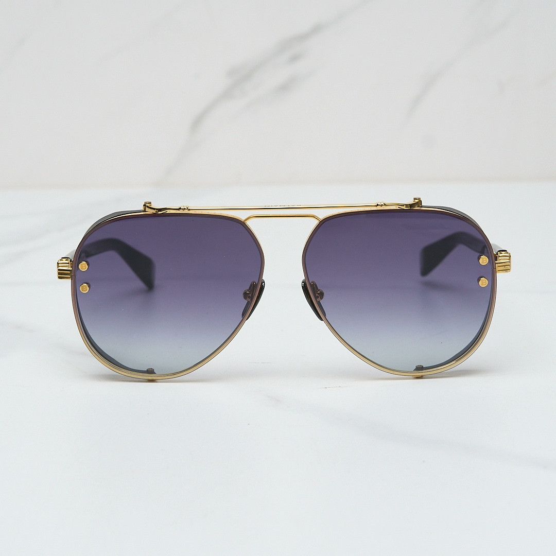 Balmain Balmain Unisex Titanium Sunglasses Size ONE SIZE - 2 Thumbnail