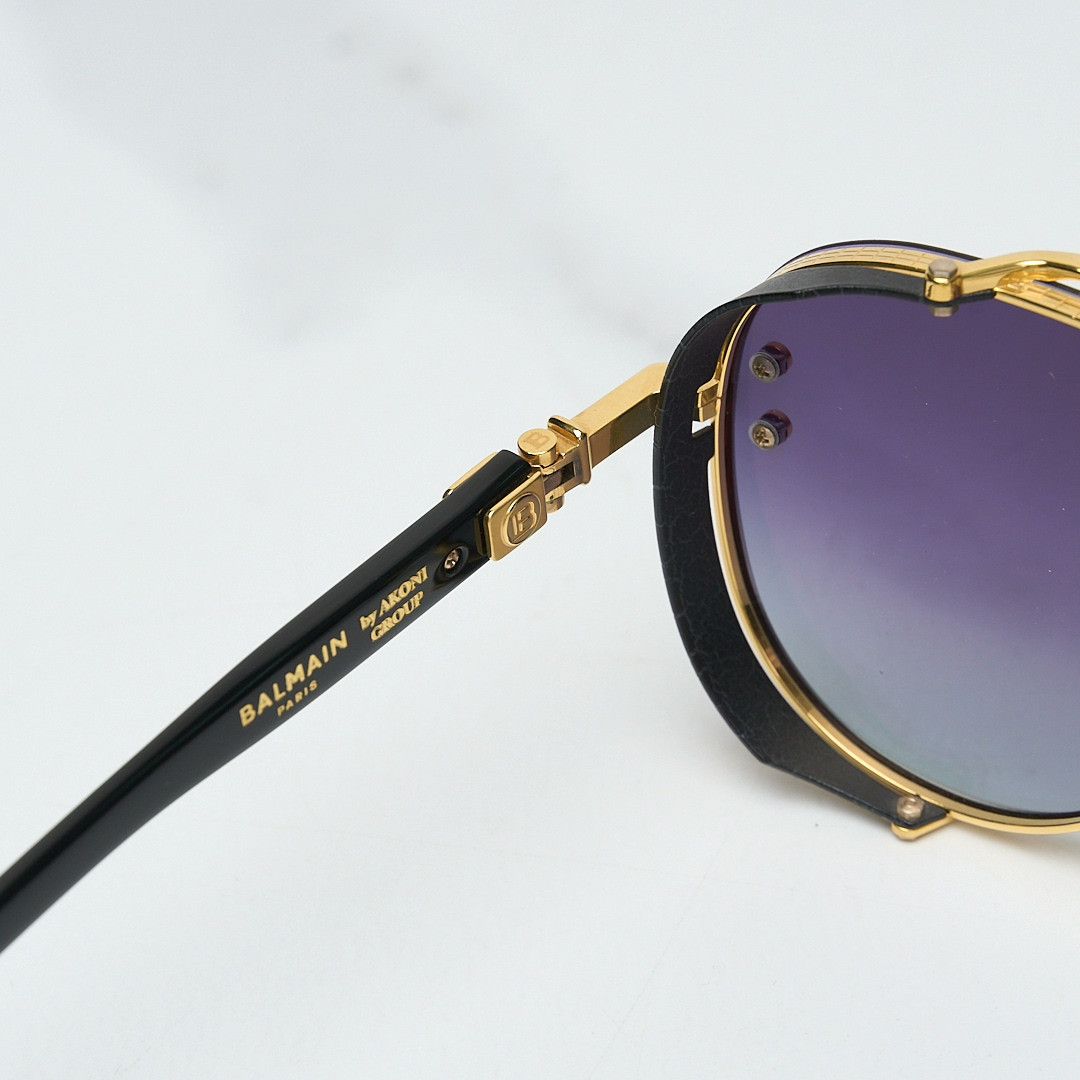 Balmain Balmain Unisex Titanium Sunglasses Size ONE SIZE - 5 Thumbnail