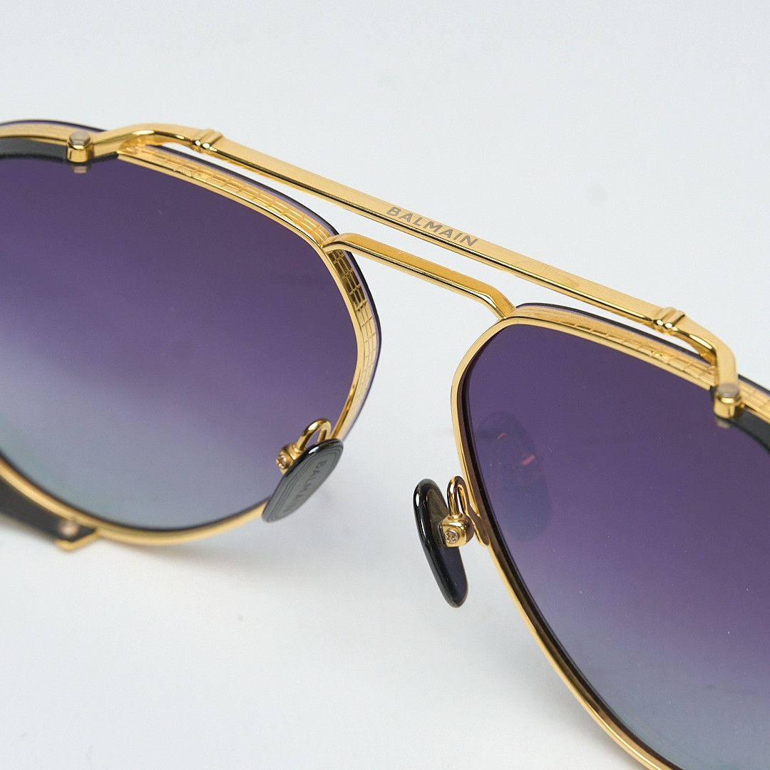 Balmain Balmain Unisex Titanium Sunglasses Size ONE SIZE - 6 Thumbnail