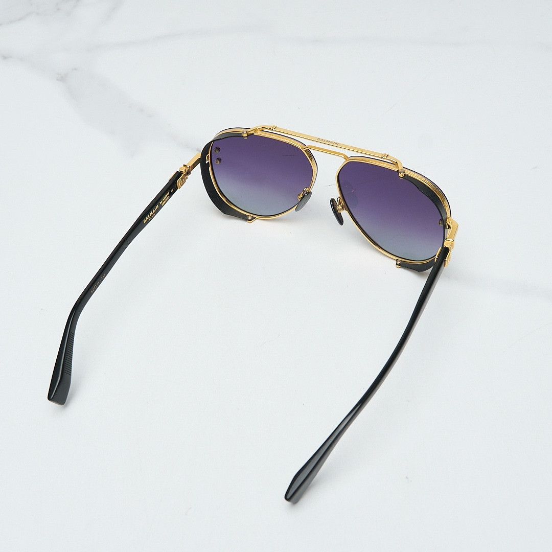 Balmain Balmain Unisex Titanium Sunglasses Size ONE SIZE - 4 Thumbnail