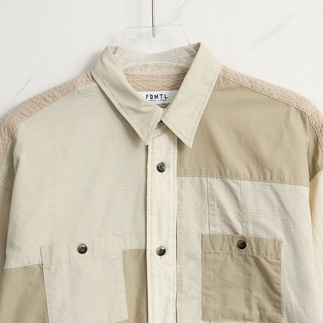 FDMTL FDMTL Men's Patchwork Collar Shirt Size US M / EU 48-50 / 2 - 2 Thumbnail