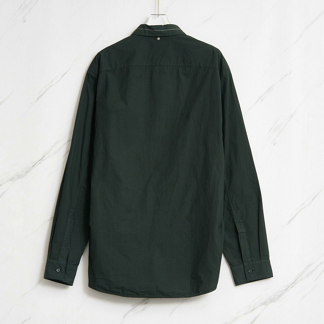 OAMC OAMC Men's Dark Green Collared Shirt Size US M / EU 48-50 / 2 - 4 Thumbnail