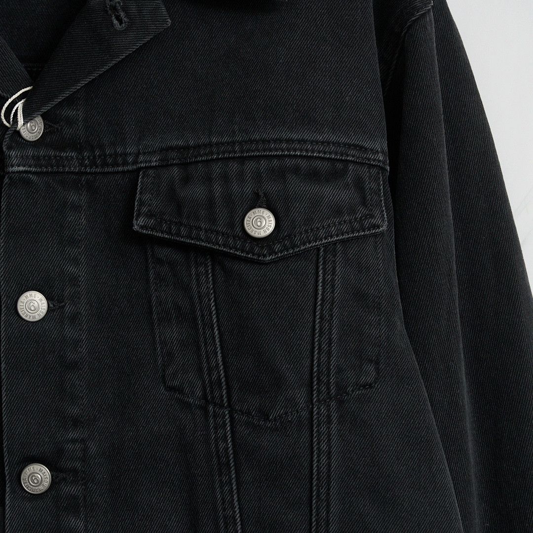 MM6 Maison Margiela MM6 Women's Washed Denim Jacket Size M / US 6-8 / IT 42-44 - 3 Thumbnail