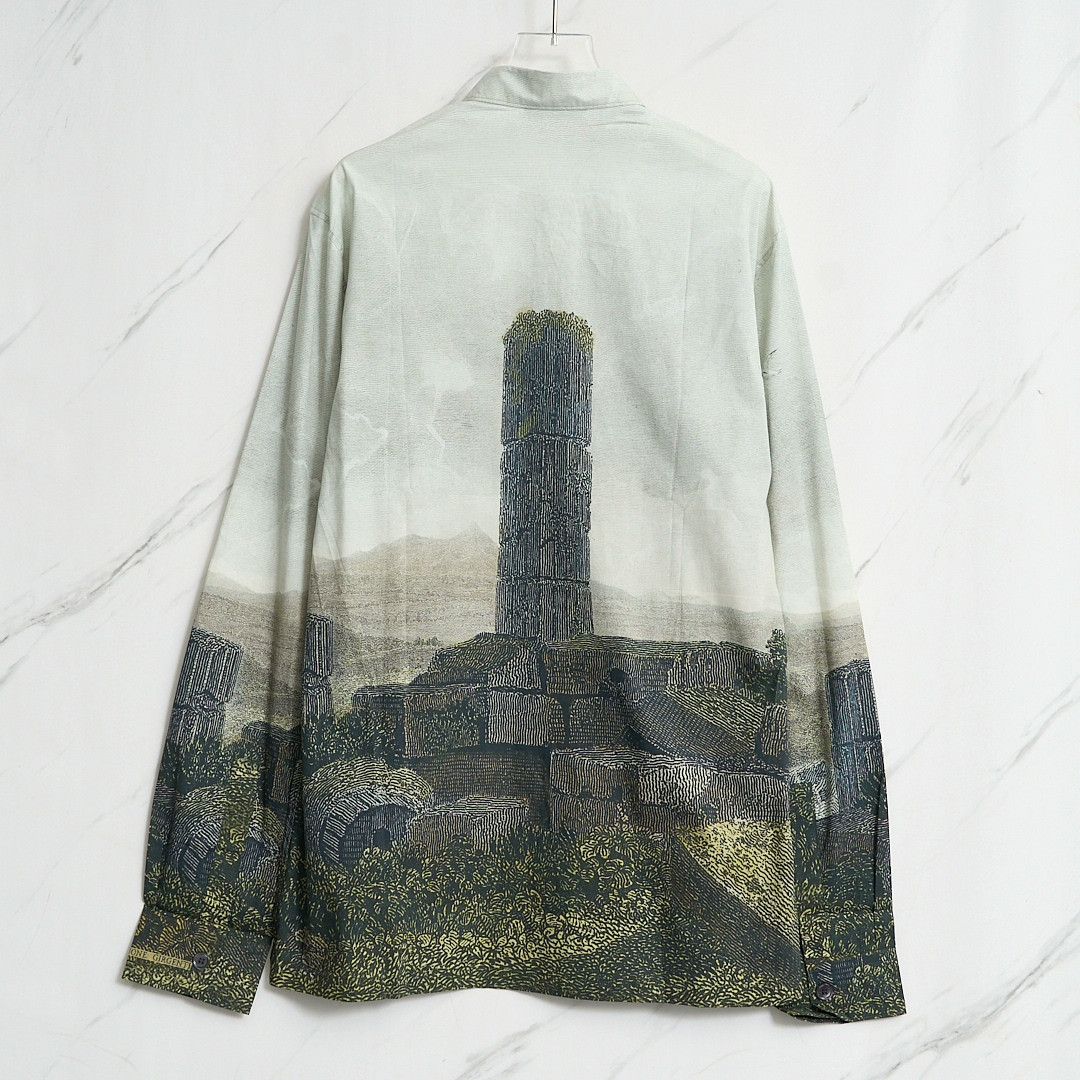 Dolce & Gabbana Dolce&Gabbana Men's Scenic Print Shirt Size US M / EU 48-50 / 2 - 4 Thumbnail