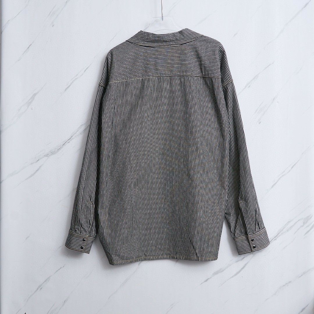 Maison MIHARA YASUHIRO Mihara Yasuhiro Men's Striped Long Sleeve Shirt Size US M / EU 48-50 / 2 - 5 Thumbnail