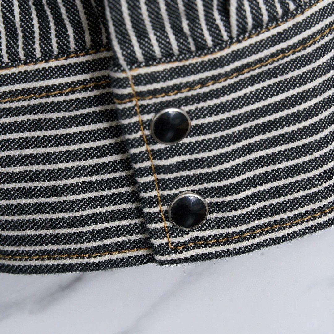 Maison MIHARA YASUHIRO Mihara Yasuhiro Men's Striped Long Sleeve Shirt Size US M / EU 48-50 / 2 - 7 Thumbnail