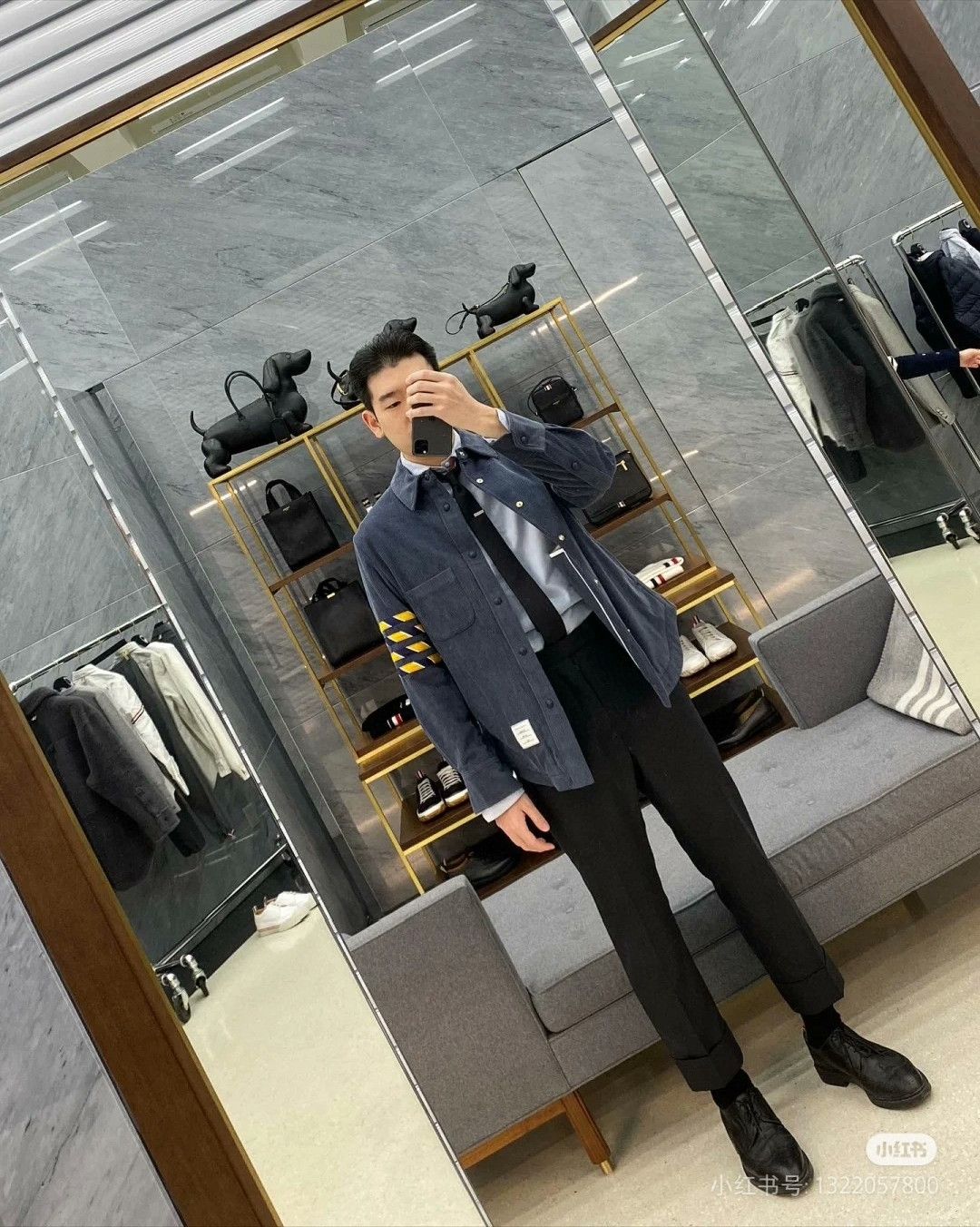 Thom Browne Thom Browne Men's Corduroy Shirt Jacket Size US S / EU 44-46 / 1 - 9 Thumbnail