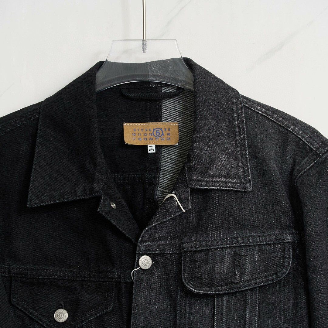 Maison Margiela Maison Margiela MM6 Men's Colorblock Denim Jacket Size US S / EU 44-46 / 1 - 2 Thumbnail