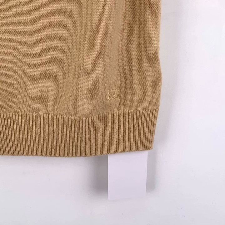 Celine Celine Brown Cashmere Triomphe Embroidery Sleeveless Knit Vest Size M / US 6-8 / IT 42-44 - 4 Thumbnail