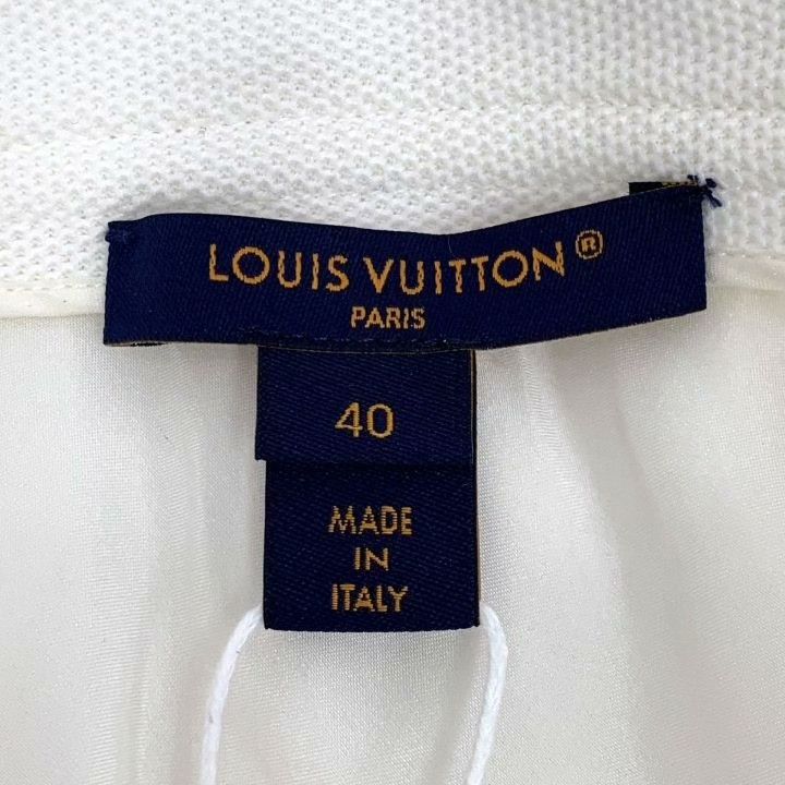 Louis Vuitton Louis Vuitton 23 White Cotton Pleated Midi Skirt Size 40" / US 18 - 5 Thumbnail
