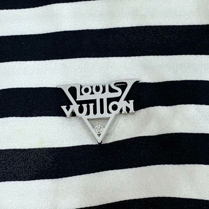 Louis Vuitton Louis Vuitton Striped Logo Silk Tank Top Size XS / US 0-2 / IT 36-38 - 5 Thumbnail