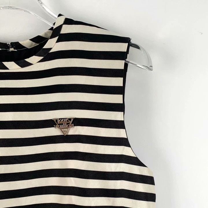 Louis Vuitton Louis Vuitton Striped Logo Silk Tank Top Size XS / US 0-2 / IT 36-38 - 3 Thumbnail