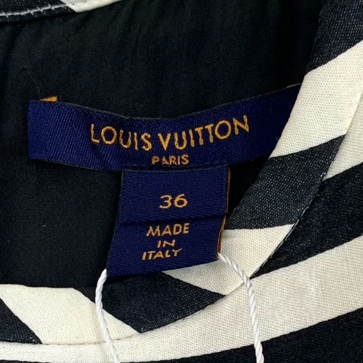 Louis Vuitton Louis Vuitton Striped Logo Silk Tank Top Size XS / US 0-2 / IT 36-38 - 6 Thumbnail
