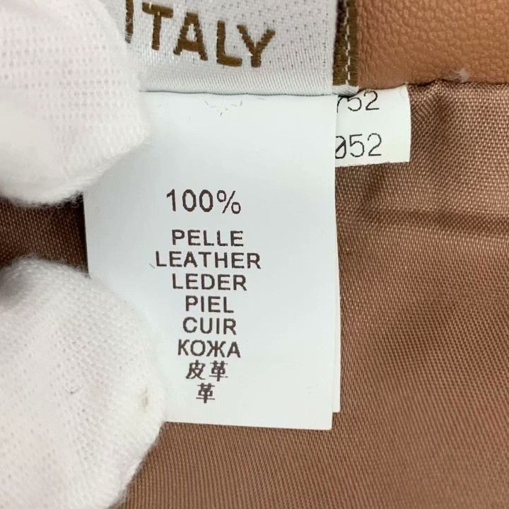 Brunello Cucinelli Brunello Cucinelli Brown Leather Casual Skirt Size 40" / US 18 - 7 Thumbnail