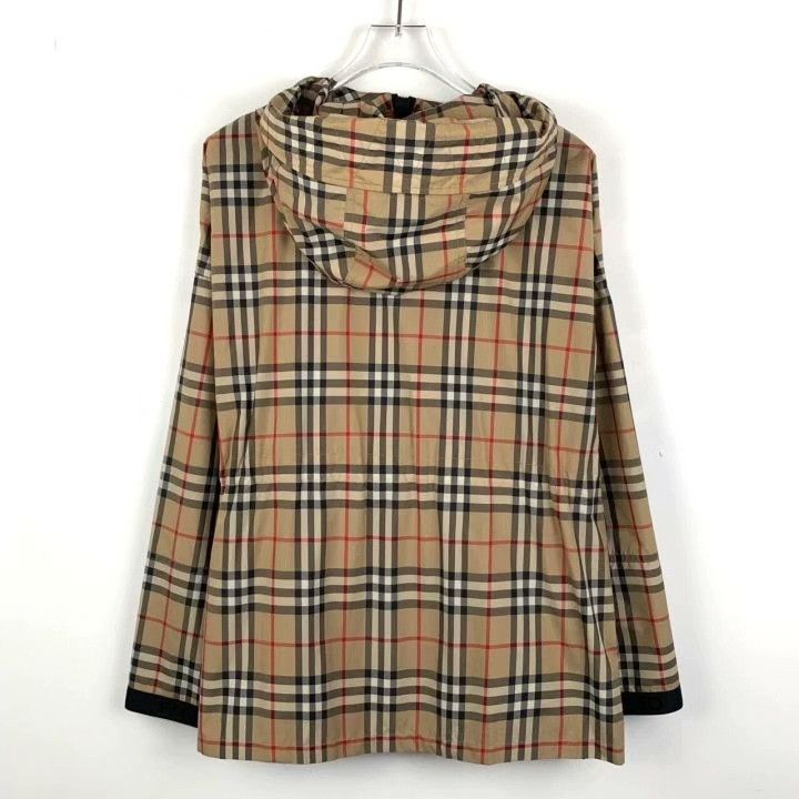 Burberry Burberry Classic Check Hooded Brown Jacket Size XXS / US 00 / IT 34 - 2 Thumbnail
