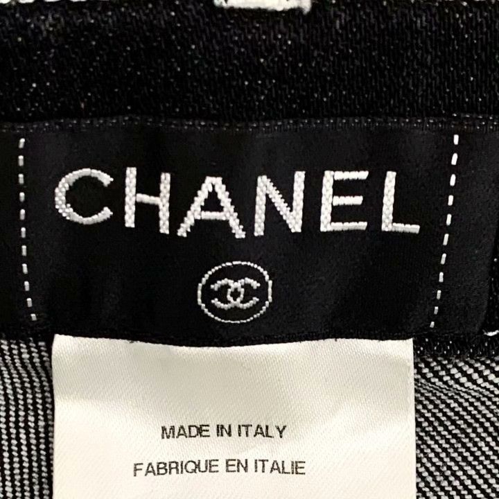 Chanel Chanel Black Camellia Lace Denim Pants Size 36" / US 14 / IT 50 - 5 Thumbnail