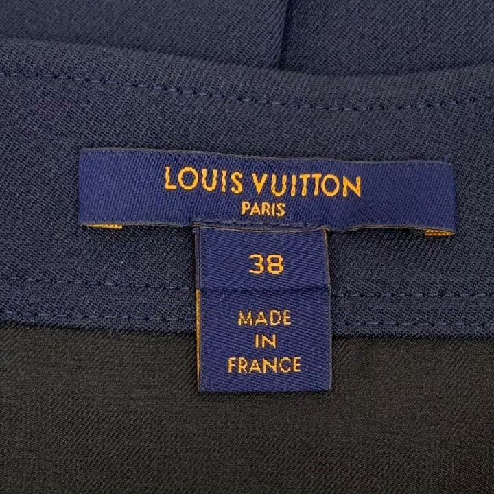 Louis Vuitton Louis Vuitton Blue Pleated Casual Skirt Size 36" / US 14 / IT 50 - 5 Thumbnail