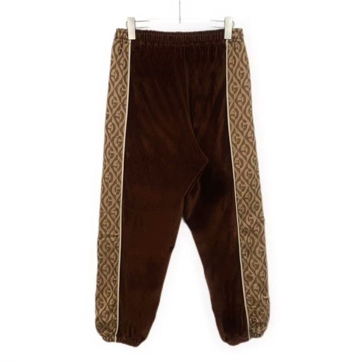 Gucci Gucci Brown Side Logo Cotton Drawstring Pants Size 34" / US 12 / IT 48 - 2 Thumbnail