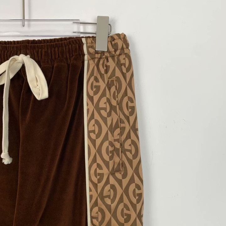 Gucci Gucci Brown Side Logo Cotton Drawstring Pants Size 34" / US 12 / IT 48 - 3 Thumbnail