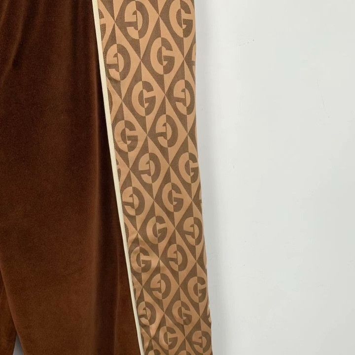 Gucci Gucci Brown Side Logo Cotton Drawstring Pants Size 34" / US 12 / IT 48 - 4 Thumbnail