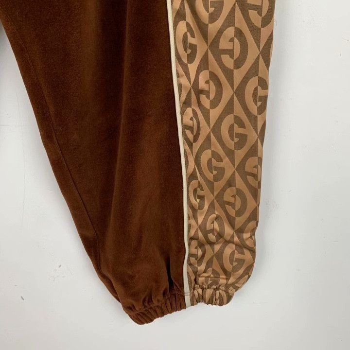 Gucci Gucci Brown Side Logo Cotton Drawstring Pants Size 34" / US 12 / IT 48 - 5 Thumbnail