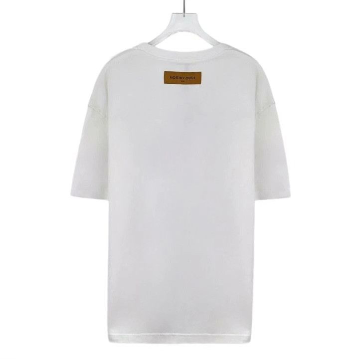 Louis Vuitton Louis Vuitton 2022 White Watercolor Floral T-shirt Size XXL / US 16-18 / IT 52-54 - 2 Thumbnail