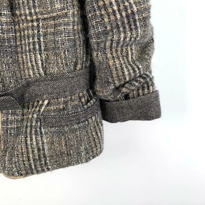 Louis Vuitton Louis Vuitton Brown Plaid Wool Bow Collar Jacket Size S / US 4 / IT 40 - 4 Thumbnail