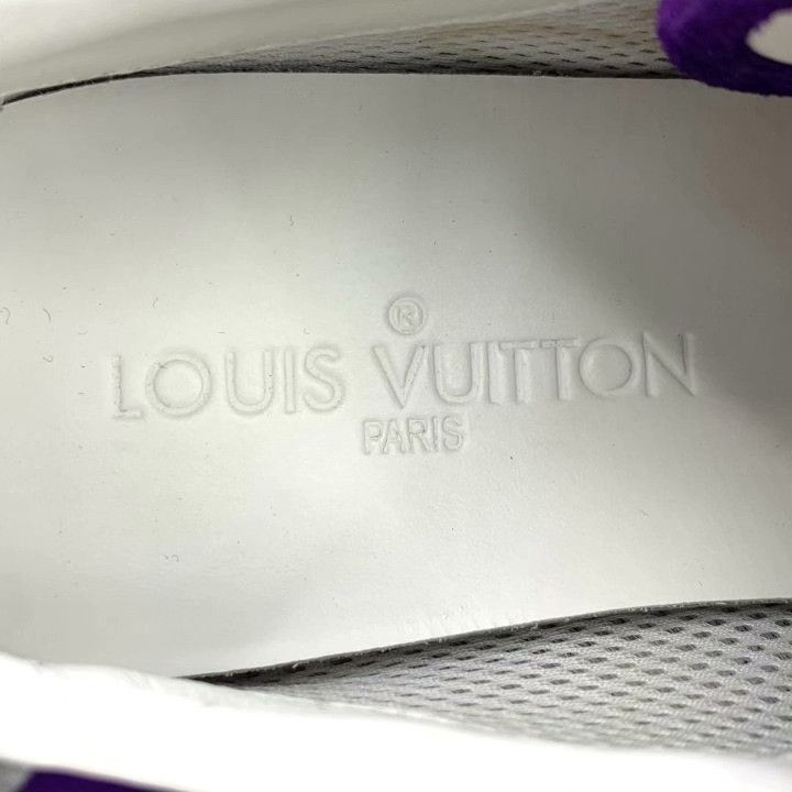 Louis Vuitton Louis Vuitton Purple Suede Thick-Soled Sneakers Size US 5 / IT 35 - 7 Thumbnail
