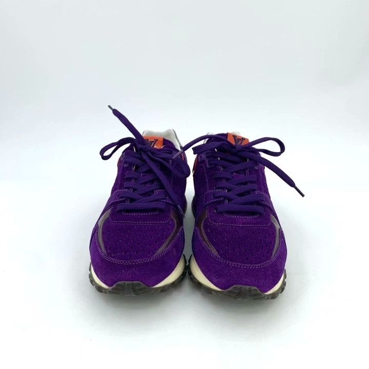 Louis Vuitton Louis Vuitton Purple Suede Thick-Soled Sneakers Size US 5 / IT 35 - 3 Thumbnail