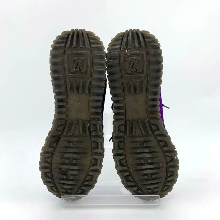 Louis Vuitton Louis Vuitton Purple Suede Thick-Soled Sneakers Size US 5 / IT 35 - 5 Thumbnail