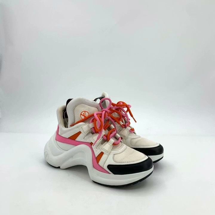 Louis Vuitton Louis Vuitton Archlight Colorblock Logo Sneakers Size US 4 / IT 34 - 2 Thumbnail