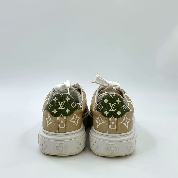 Louis Vuitton Louis Vuitton Tine Out Logo Flat Sneakers Size US 4.5 / IT 34.5 - 4 Thumbnail