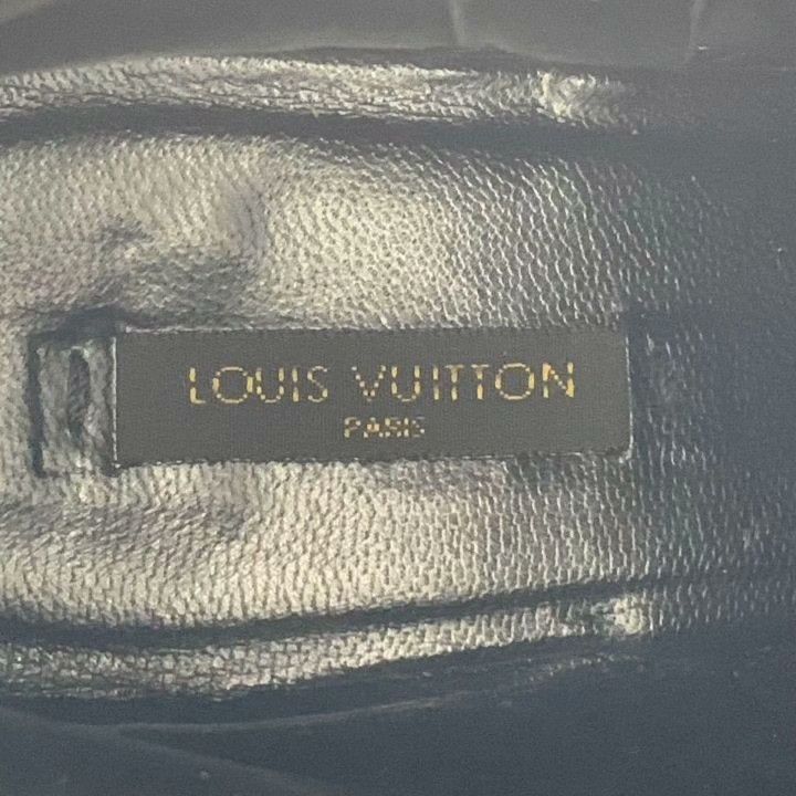 Louis Vuitton Louis Vuitton Black Leather Ankle Boots Size US 6.5 / IT 36.5 - 7 Thumbnail