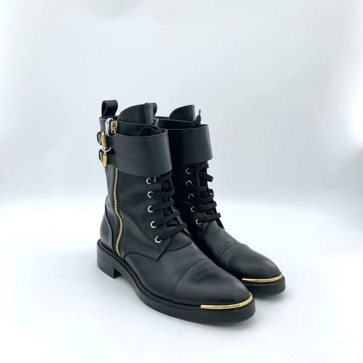 Louis Vuitton Louis Vuitton Black Leather Ankle Boots Size US 6.5 / IT 36.5 - 2 Thumbnail