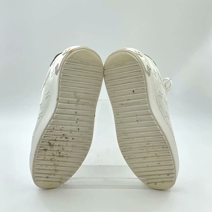 Louis Vuitton Louis Vuitton Time Out White Logo Sneakers Size US 5 / IT 35 - 5 Thumbnail
