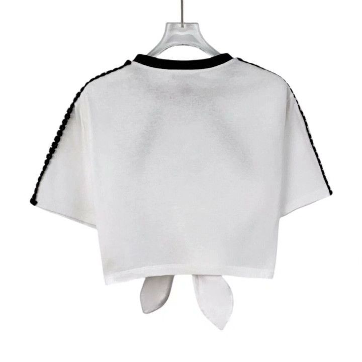Louis Vuitton Louis Vuitton 24 White Chain Cotton T-shirt Size S / US 4 / IT 40 - 2 Thumbnail