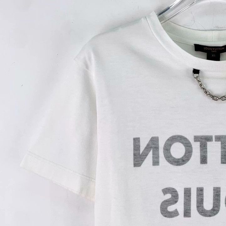 Louis Vuitton Louis Vuitton White Logo Chain T-Shirt Size XS / US 0-2 / IT 36-38 - 3 Thumbnail